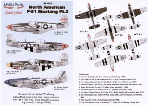 P-51B/D (4) B 42-106924 QP-L 334FS/4FG Lt