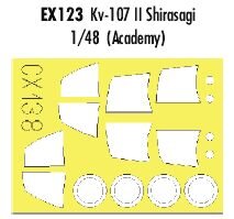 Kv-107 II Shirasagi Painting Mask for Academy