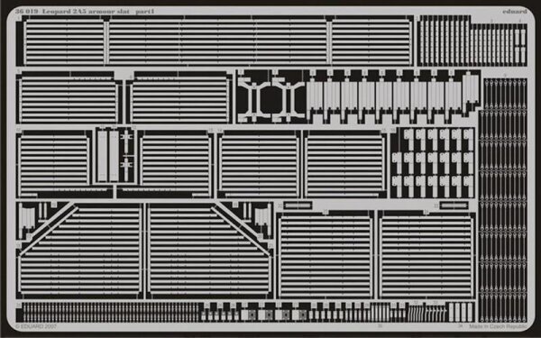 1/35 Leopard 2A6M armour slat (Tamiya)