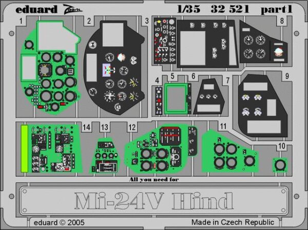 1/35 Mi-24V Hind-E Interior for Trumpeter