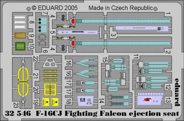 F-16CJ Fighting Falcon Schleudersitze (Tamiya)