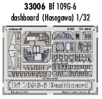 Bf-109 G-6 instrument panel (Hasegawa)