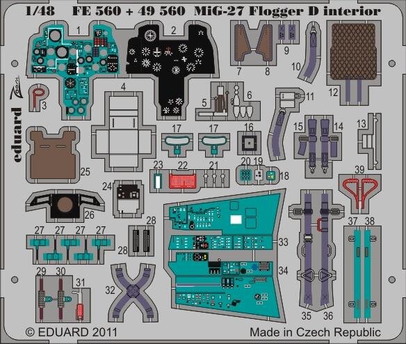 MiG-27 Flogger D interior S.A. (Italeri)