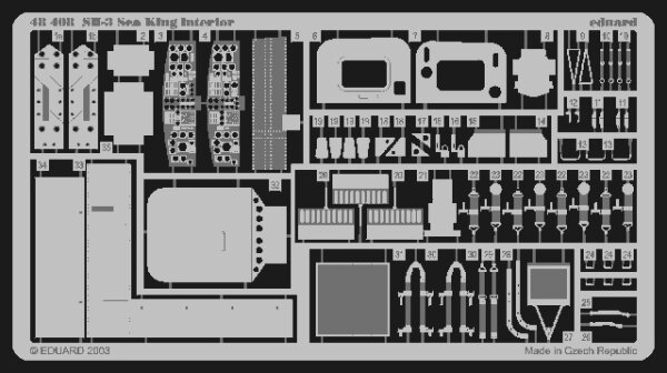 SH-3 Sea King Innendetails/Interior (Hasegawa)