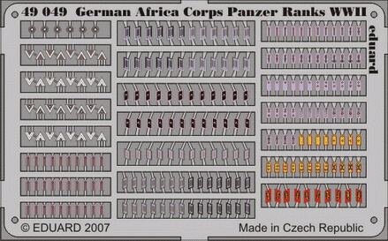 German Africa Corps Panzer Ranks WWII