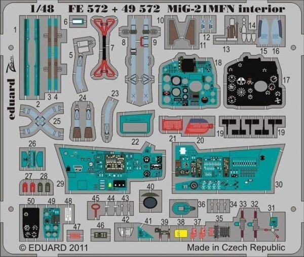 MiG-21MFN interior S.A. (Eduard)