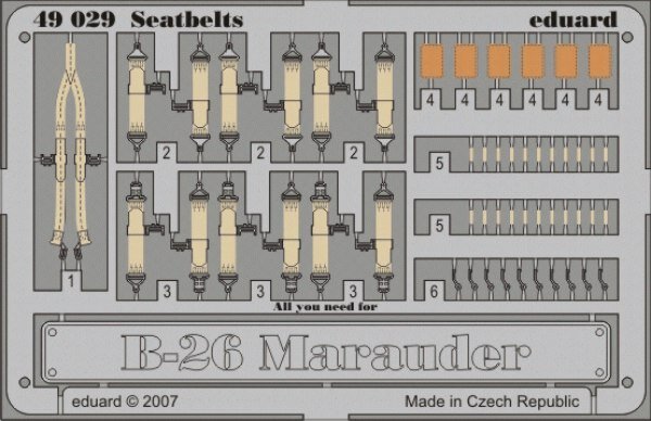 B-26 Marauder seatbelts