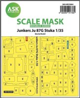 1/35 Junkers Ju-87G Stuka canopy masks (in & out) for...