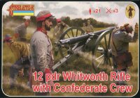 12 pdr Whitworth Rifle with Confederate Crew