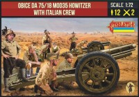 Obice da 75/18 Mod35 Howitzer and Italian Crew