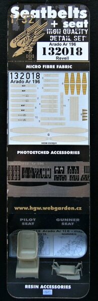 Arado Ar-196A-3 Seatbelts & Seats