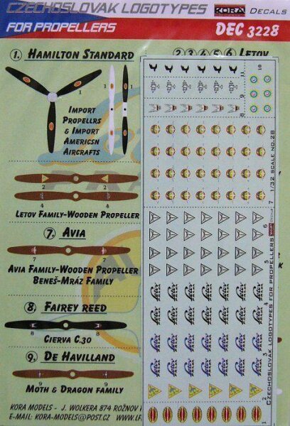 Czechoslovak logotypes for propellers