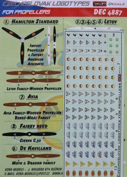 Czechoslovak logotypes for propeller