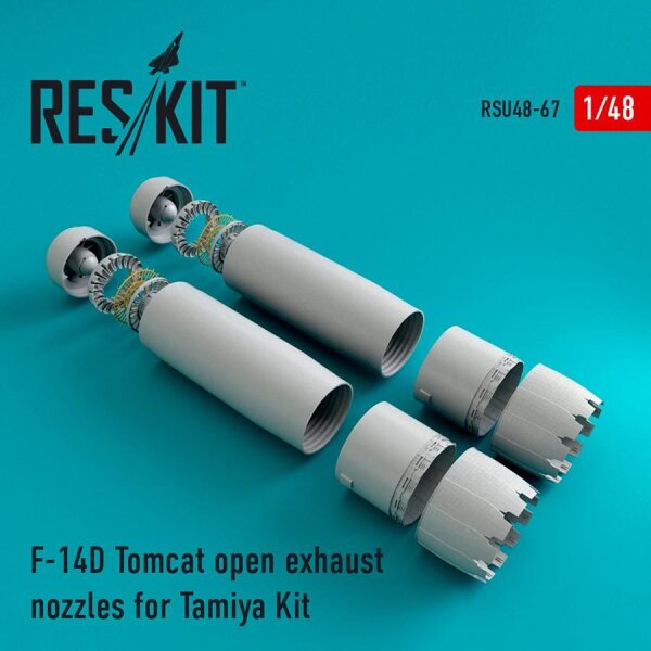 F-14D Tomcat open exhaust nozzles (Tamiya)