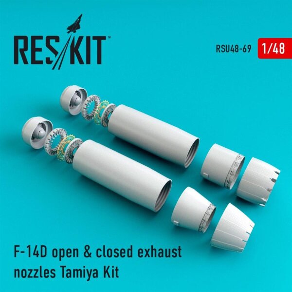 F-14D Tomcat open & closed exhaust nozzles(Tamiya)