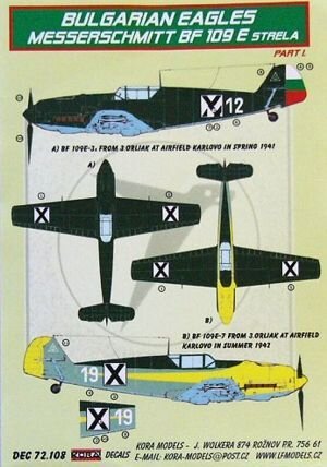 Messerschmitt Bf-109E Strela Bulgaria" Part 1"