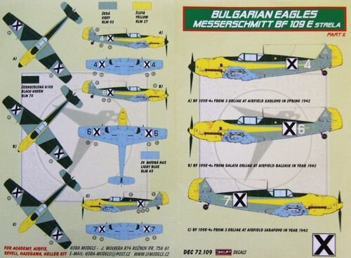 Messerschmitt Bf-109E Strela Bulgaria" Part 2"