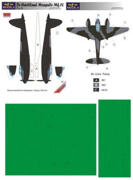 de Havilland Mosquito Mk.IV Paint Mask Part 2