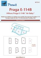 1/72 Hilson / Praga E-114B "Air Baby" Canopy Mask
