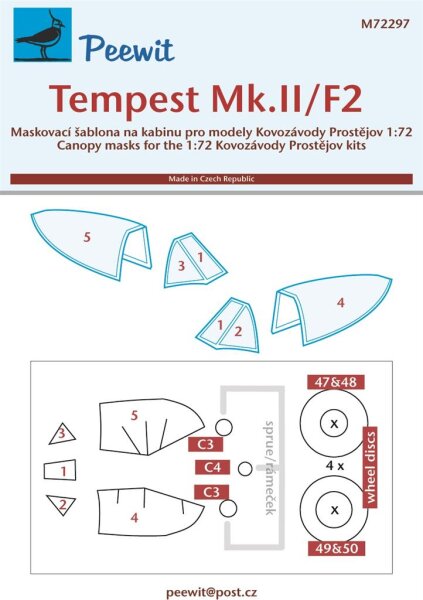 Hawker Tempest Mk.II/F.2 Canopy Masks