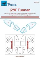 Saab J29F Tunnan Canopy Masks