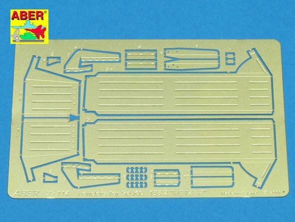 Fenders for Sd.Kfz. 138/2 „Hetzer";Kotflügel für Hetzer"