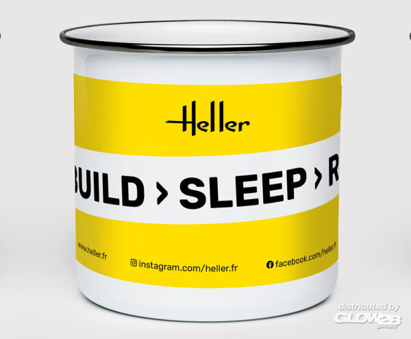 Tasse Heller "Eat > Build > Sleep > Repeat"