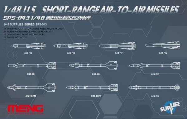 1/48 US Short Range Air-to-Air Missiles