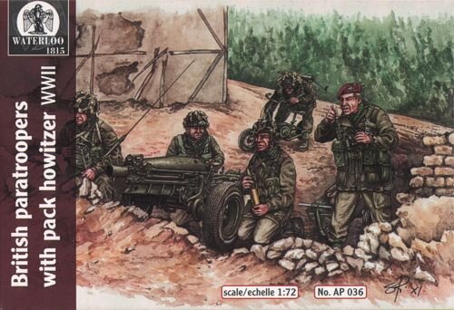 1/72 British Paratroopers with 75mm Gun WWII