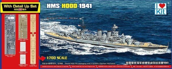 1/700 HMS Hood 1941 - Top Grade