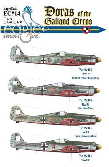 Focke Wulf Fw-190D-9 and D-11 Doras of JV 44