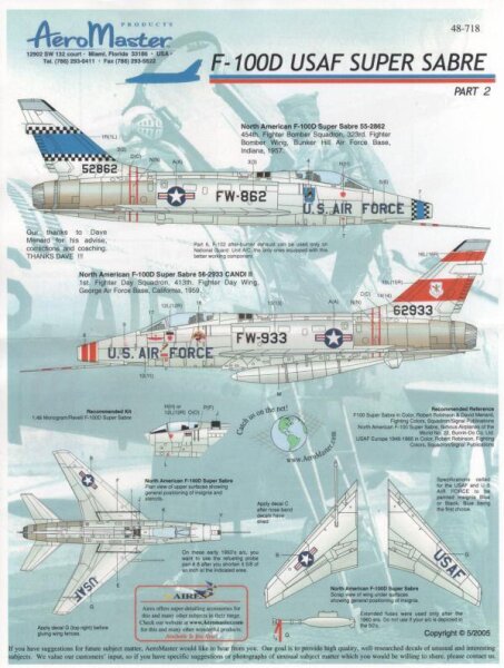 North-American F-100D Super Sabre Part 2