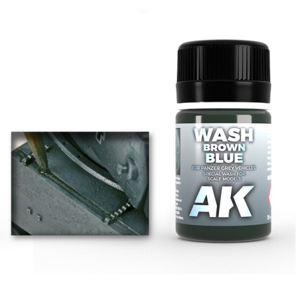 Wash brown blue for Panzer Grey Vehicles 35 ml