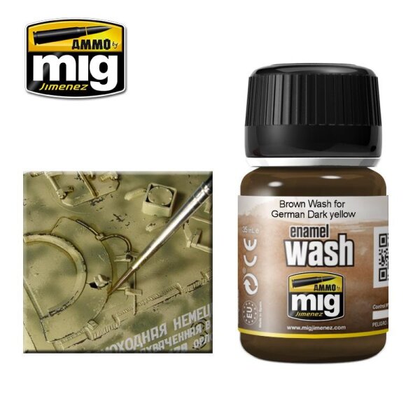 Brown Wash for German Dark Yellow 35ml