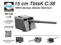 15 cm TbtsK C/36 WWII German Atlantic Wall Gun
