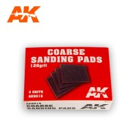 Coarse Sanding Pads - 120 Grit red