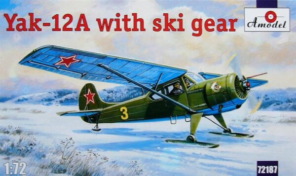 Yak-12A with ski gear