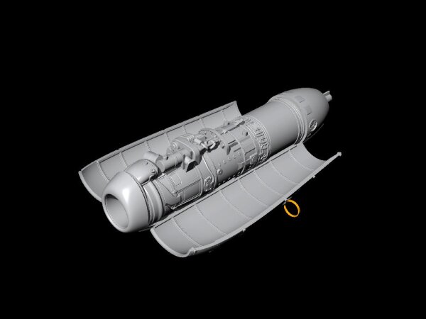 1/72 Heinkel He-162A Engine (BMW 003 jet engine)