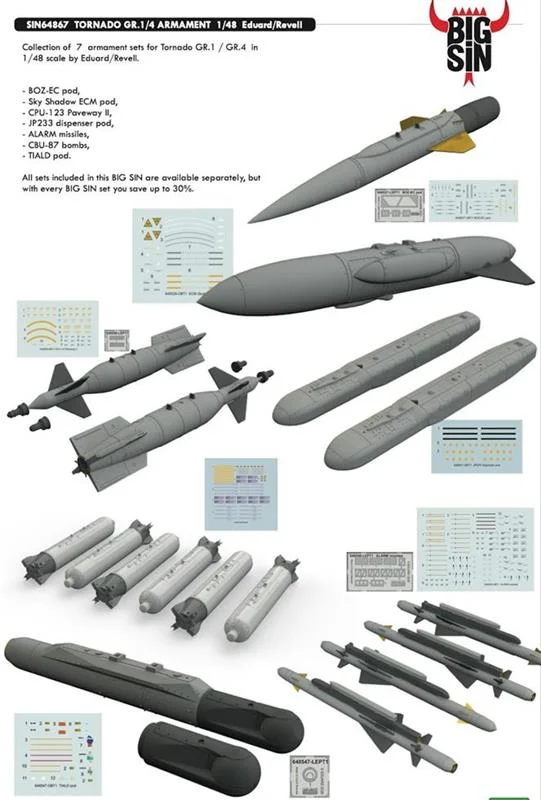 1/48 Panavia Tornado GR.1/4 ARMAMENT