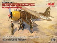 1/32 Fiat CR.42 Falco with Italian Pilots in tropical...