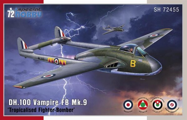 1/72 de Havilland DH.100 Vampire FB.Mk.9 "Tropicalised Fighter-Bomber"