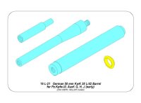 1/16 German 50 mm KwK 38 L/42 for Pz.Kpfw.III Ausf. G, H, J (early)