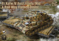 Pz.Kpfw.IV Ausf.J EarlyMid & Rail Way Flatbed Ommr
