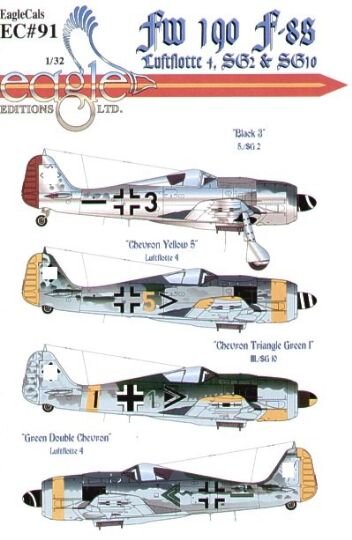 Focke-Wulf Fw-190F-8s "Luftflotte 4, SG2 & SG10"