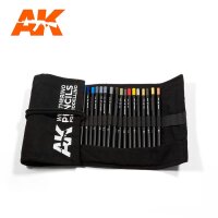 Weathering Pencils Full Range Cloth Case