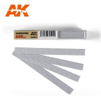 Sandpaper 600 grit (dry)