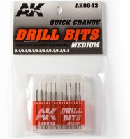 Drill Bits - Medium (10 Hartmetallbohrer)