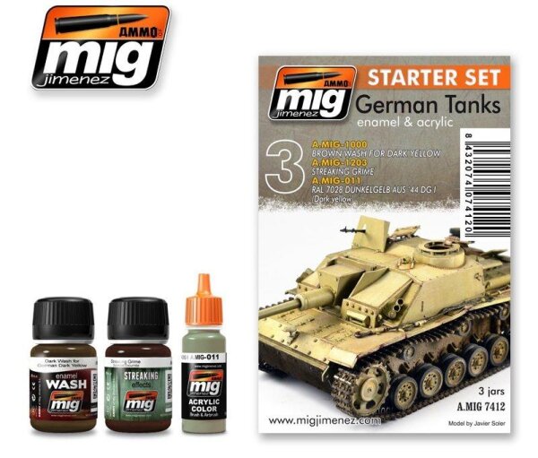 German Tanks Dark Yellow- Starter Set