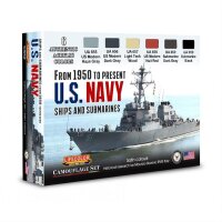 US Navy Ships and Submarine  from 1950 to Present 6x22ml