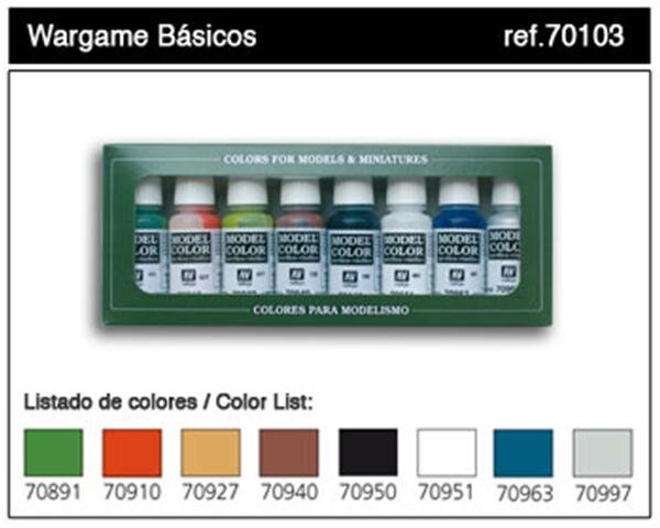 Model Color Set 3: Wargames Basics (8)